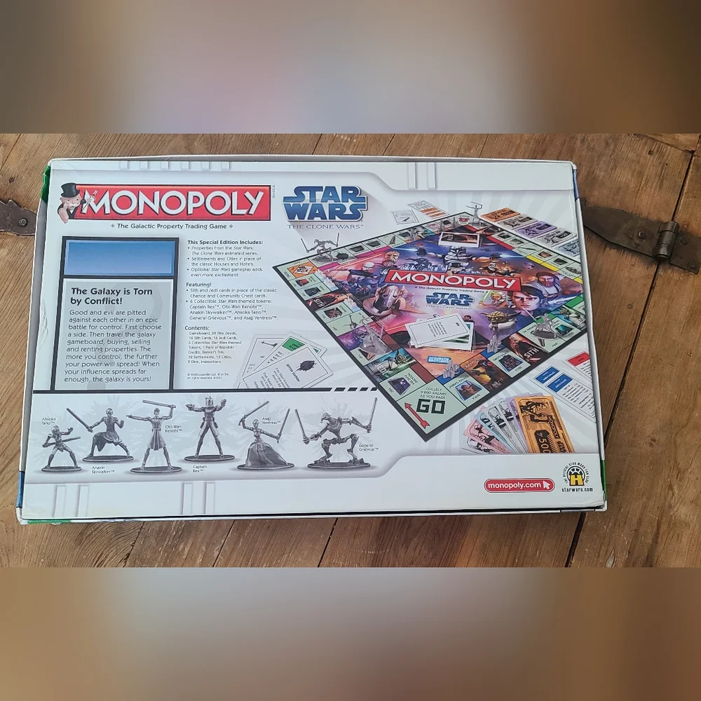 Star Wars Monopoly and Life Board Games all pieces present